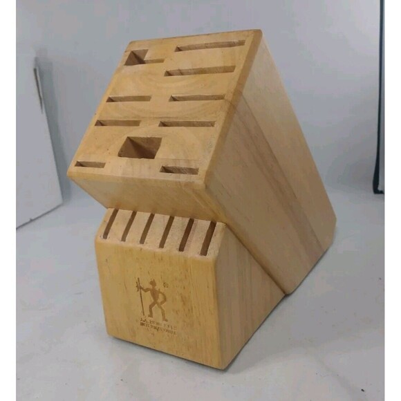 J.A. Henckels International 16 Slot Wood Knife Block 19622-C-100 Authentic - Picture 3 of 10
